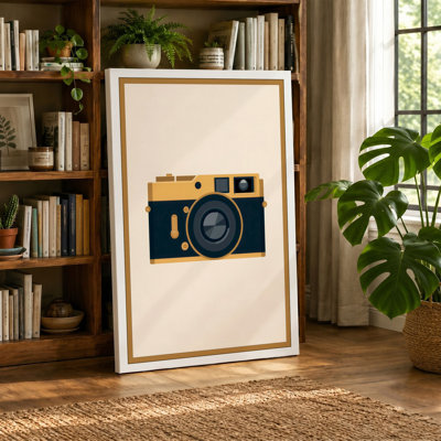Rangefinder Camera Vintage 1 Piece Wrapped Canvas Wall Art