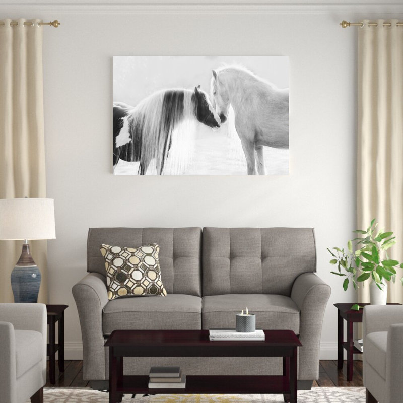 Collection of Horses III par PHBurchett - impression sur toile tendue, H 32 po x l 48 po