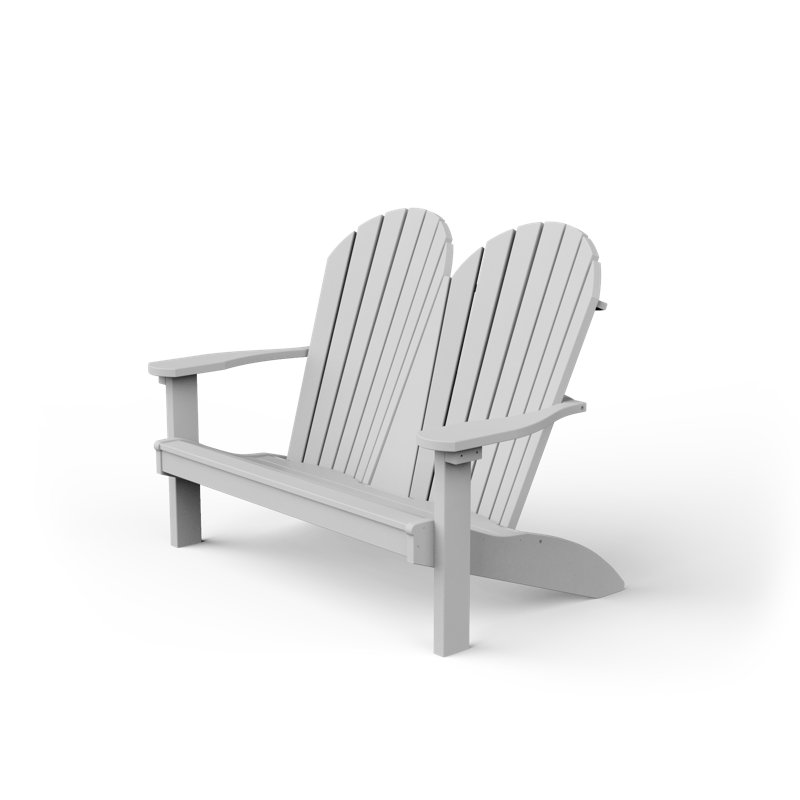 Banc de jardin en plastique Wisby, Blanc