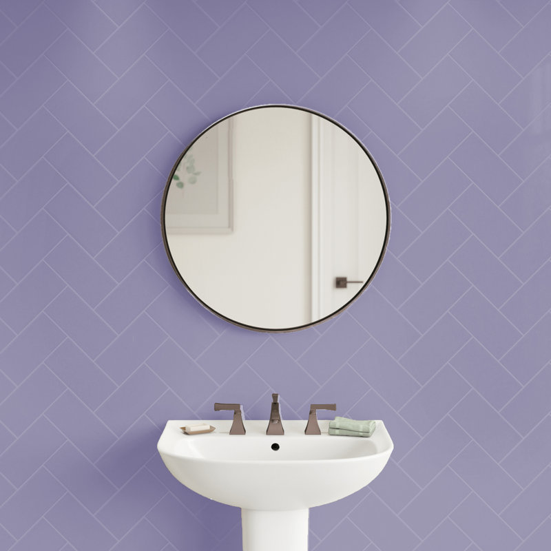Curvaceous 3" x 6" Ceramic Wall Tile, Lilac