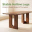 Table de salle à manger rectangulaire moderne et minimaliste de 160 cm (62,9 po) en bois massif, fini noyer, idéale pour la cuisine et le salon