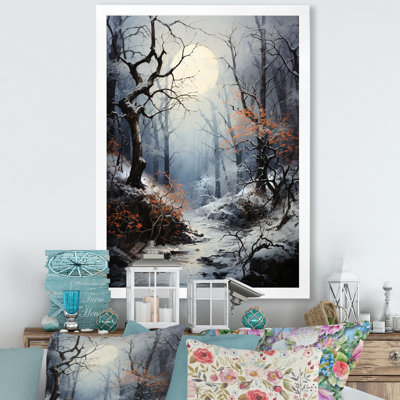 Moonlit Shadows In Winter IV sur toile