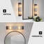 Appliques murales modernes avec appliques de salle de bain en cristal de cristal transparent E12-401213863-401213856