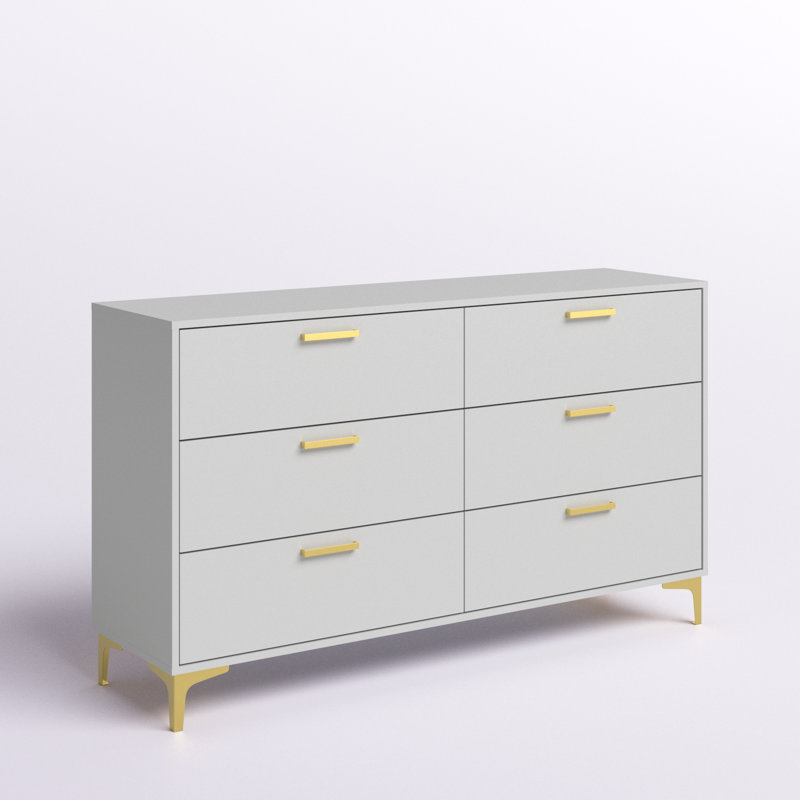 Commode double 6 tiroirs Pershore