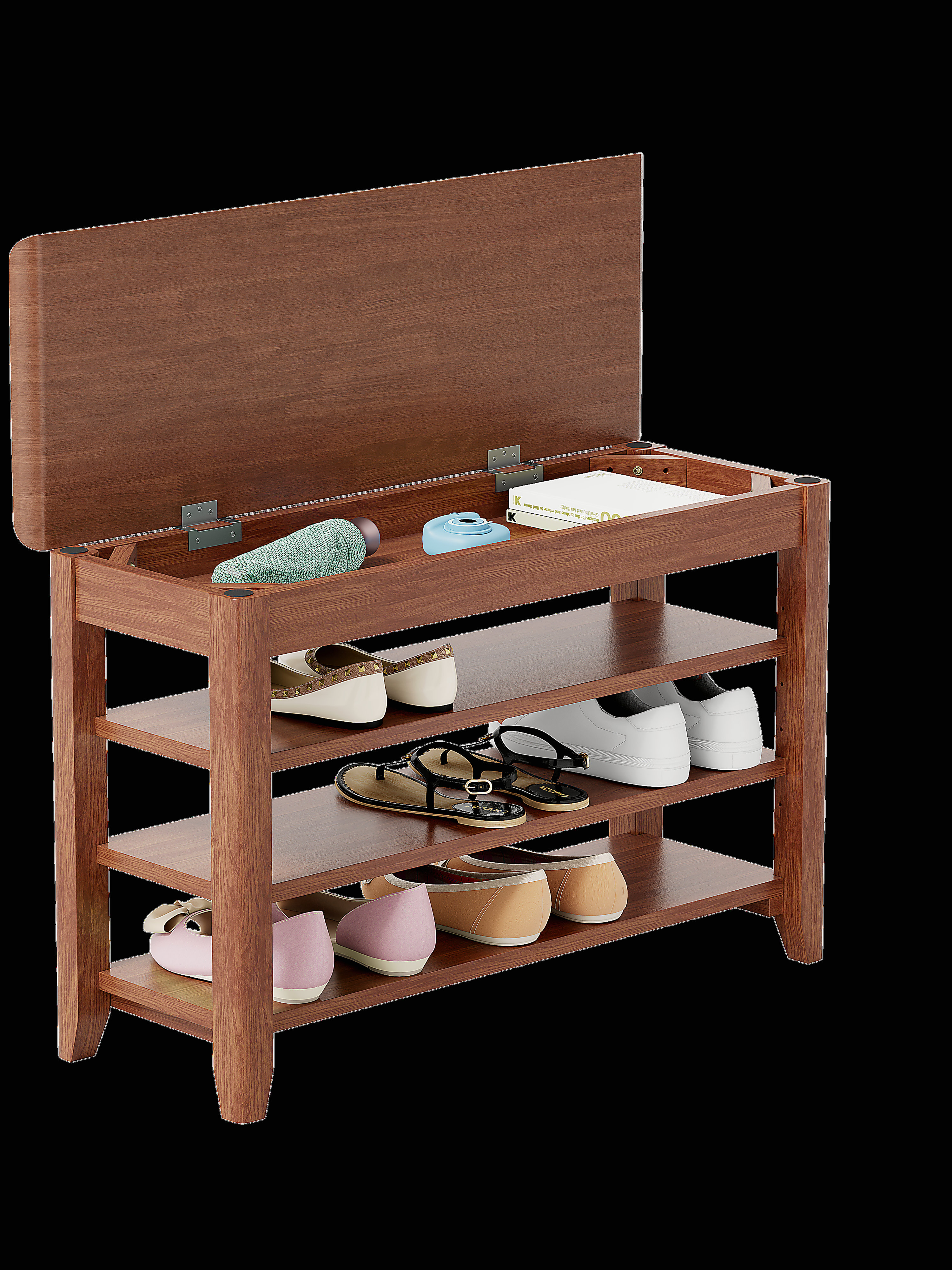 Latitude Run® Solid wood shoe rack shoe bench | Wayfair