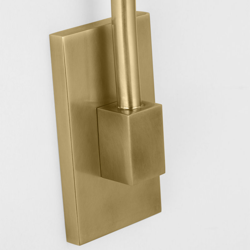 Lajos 1 - Light LED Armed Sconce, Hand-Rubbed Antique Brass