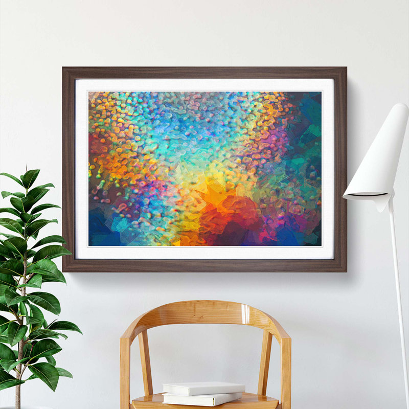 Mood of the Rainbow - Framed Print, Walnut Framed, 62cm H x 87cm W x 2cm D