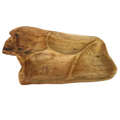 Loon Peak® Jarne Wood Divided Serving Dish
