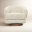 Fauteuil d'appoint pivotant rembourré Chassia
