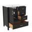 Armoire de rangement pour meuble-lavabo 30 po avec 3 tiroirs et plateau amovible-598868402-598868408