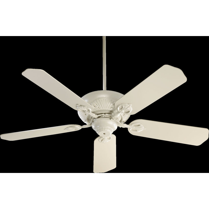 Souza 52 " Ceiling Fan, Antique White with Washed Oak Blades
