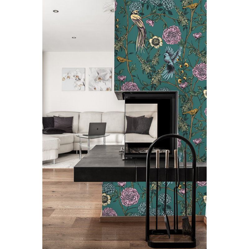 Rouleau de papier peint adhésif Natoma, 50" L x 25" W