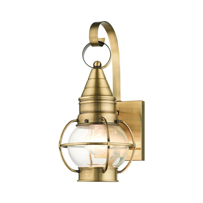 Breakwater Bay Aster Solid Brass Wall Light | Wayfair