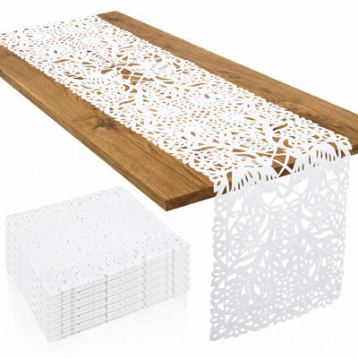Table Runners Papel Picado(6 Pcs /White)