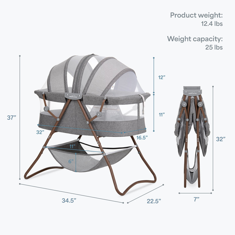Dream On Me Karley Bassinet, Gris