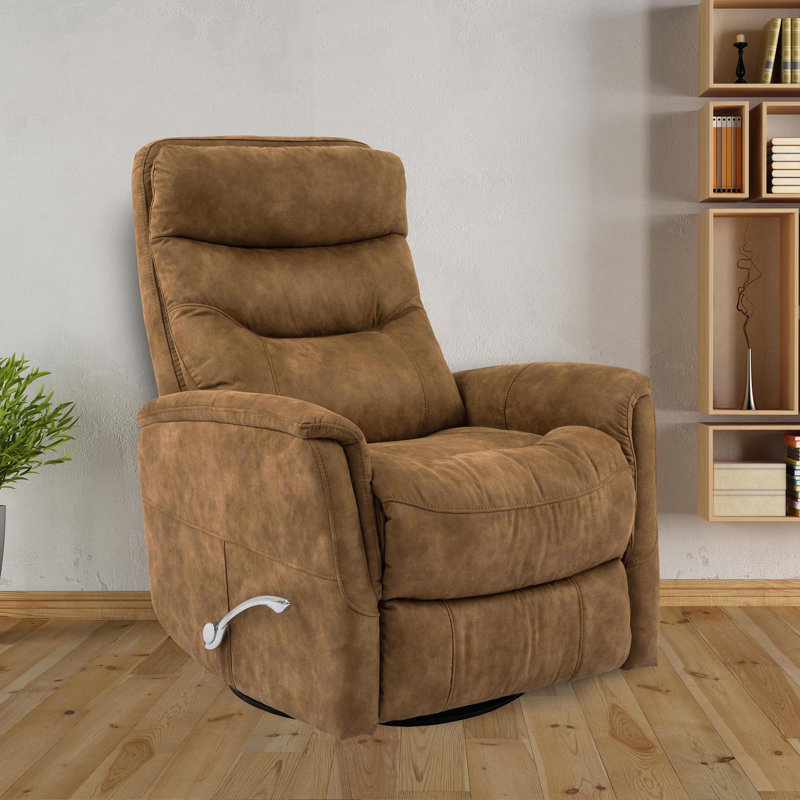 Akeelah Simon Manual Swivel Glider Recliner Two Pack, Brown