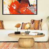 Karnit Reclaimed Pine Wood Coffee Table, Natural