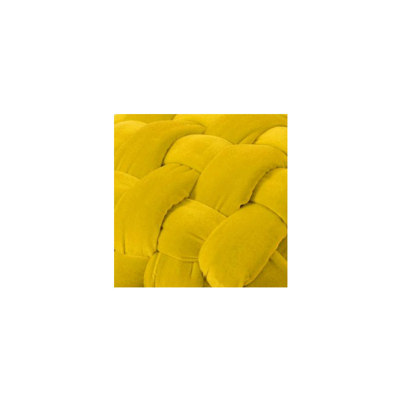 Solid + Manufactured Wood Accent Stool, Yellow