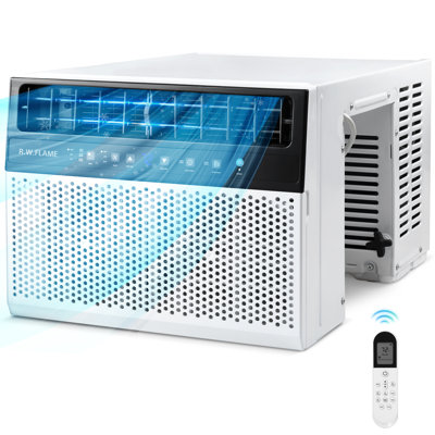  12,000 Btu U-shaped Window Air Conditioner - Ultra Quiet 45db, Cools 550 Sq.ft, 6 Modes & Remote Control, Energy Saving With Sleep Mode & Auto Temp Sensor