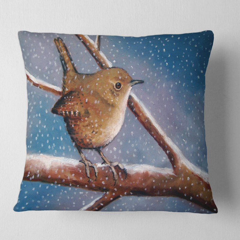Housse et insert de coussin carré Wren, 18" x 18"