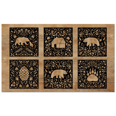 Tapis d'entrée / d'extérieur Crafted Cabin 29,5 po x 17,75 po