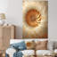 Spirale de marbre moderne moderne or et blanc II - Spirale abstraite, art mural-190669543-109960074