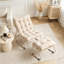 Chaise longue d'extérieur avec repose-pieds pour patio-130379467