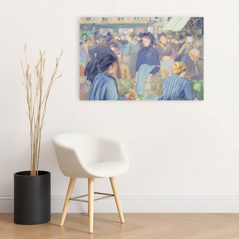 Le Marche De Gisors, 1889 Abstract Contemporary Wall Art Print, 60.96cm H x 91.44cm W