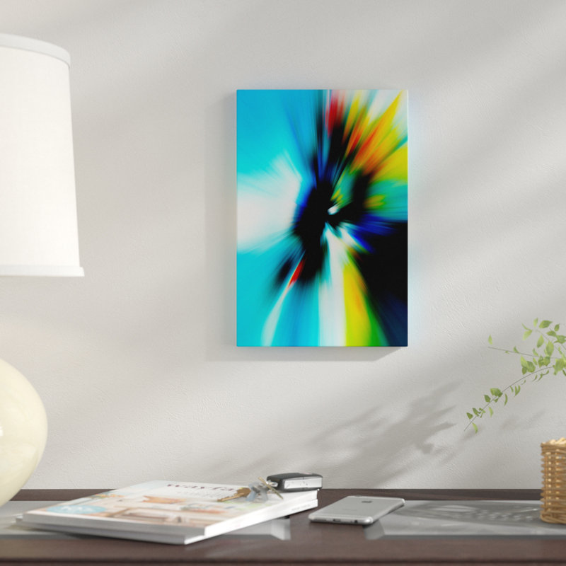 « rage », impression sur toile, H 12 po x l 8 po x P 0,75 po, Pas de tapis, Toile tendue
