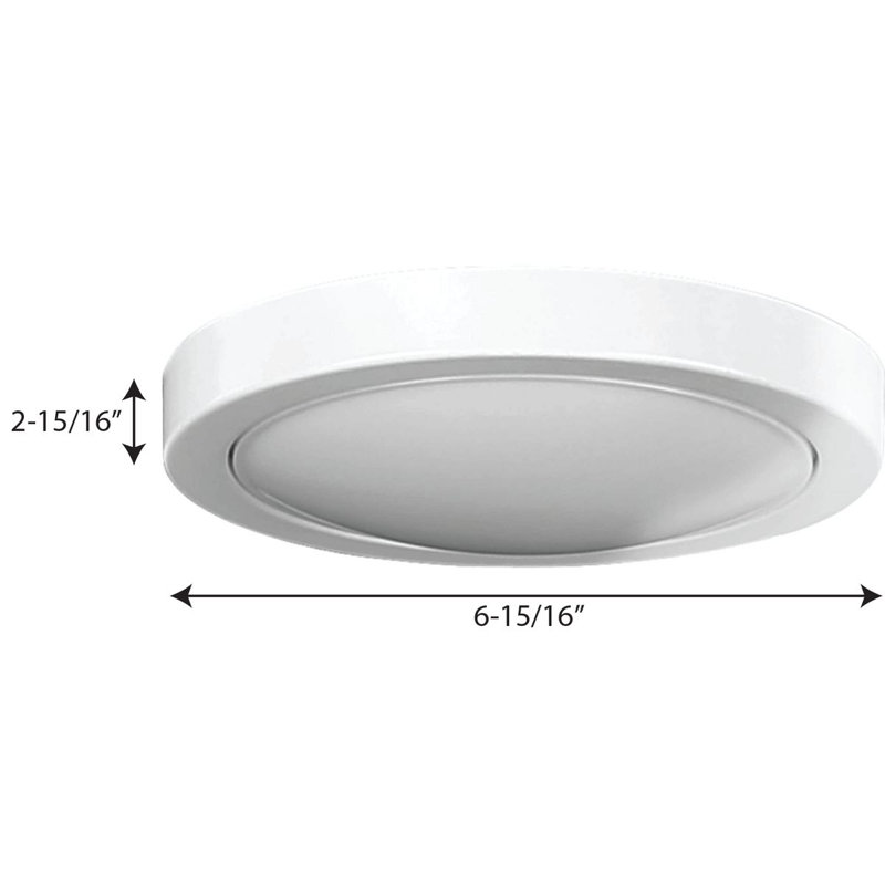Jonason 6.9'' 1 - Light LED Light Fitter, White
