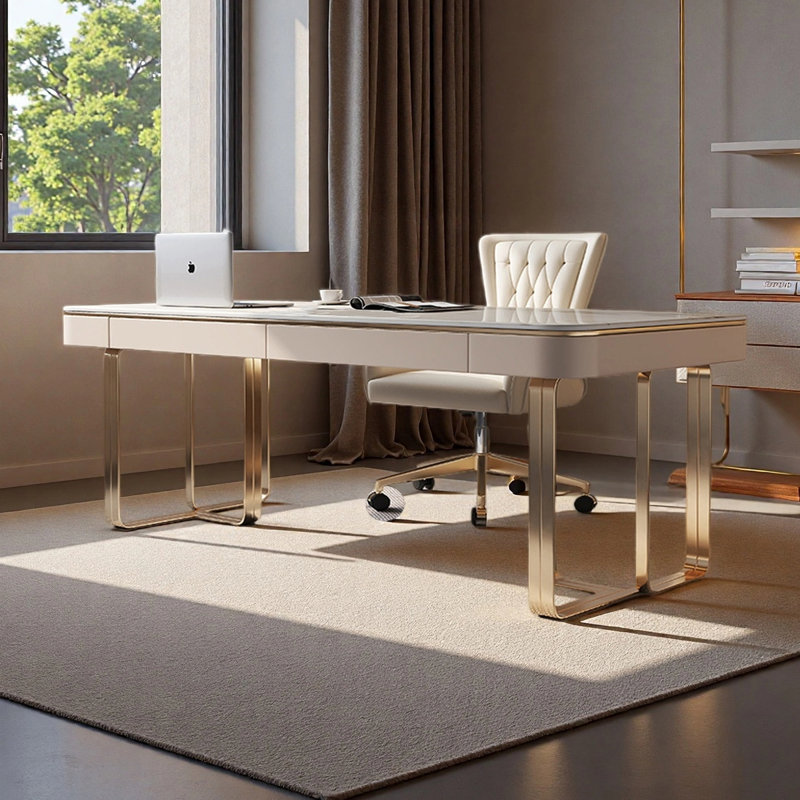 Bureau d'étude de style luxueux, H 29,53 po x l 78,74 po x P 27,56 po