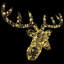 vidaXL Reindeer Head with 140 LEDs 60 cm Acrylic-573063364
