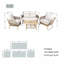 Acacia 4 - Person Patio Conversation Sets With Cushions