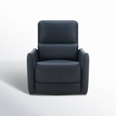 Santo Genuine Leather Swivel Power Recliner