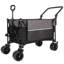 Chariot pliant multifonctionnel avec chariot rotatif et poussoir avec poignée rotative et pneus de plage de 9 po x 4 po pour le camping et la plage - 300 L très résistant, grande capacité pour le transport, l'épicerie et l'extérieur-134181976-134181978