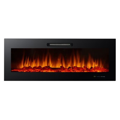 Wona Symple Stuff Black Electric Fireplace