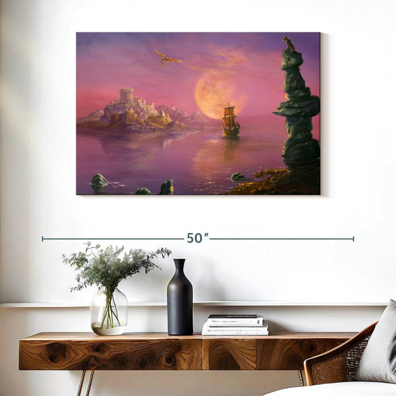 Kelan Moonlit Fantasy Land, 26" H x 39" W