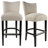 Upholstered Counter Stool with Solid Wood Frame-48367411