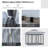 Pop Up Canopy Tent With Netting And Carry Bag, Instant Sun Shelter With 137 Sq.Ft Shade, Tents For Parties, Height Adjustable, For Outdoor, Garden, Patio-111084601