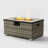 Rattan Fire Pit Table with Tank Holder
