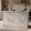 Îlot de cuisine moderne l 61 po avec tablettes réglables