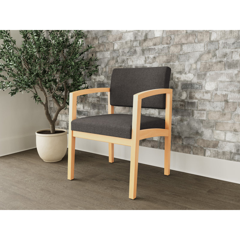 Chaise en bois Lenox, Naturel, Bleu fumé Archetype