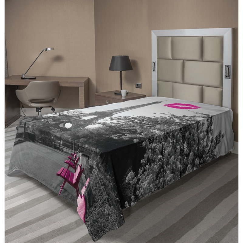 Microfiber No Pattern And Not Solid Color Flat Sheet, Twin Flat Sheet