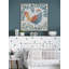 Floral Bird - reproduction sur toile avec cadre flottant-1421672236