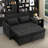 Pull-Out Sleeper Sofa Bed With USB Ports-274714882