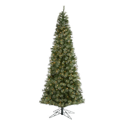 Lighted Artificial Pine Christmas Tree