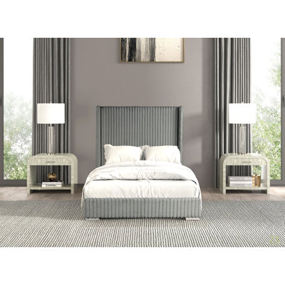 Tissu contemporain en chenille pleine grandeur 1 pièce Contemporary