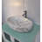 QieRao 16'' Marble Ceramic Oval Bathroom Sink