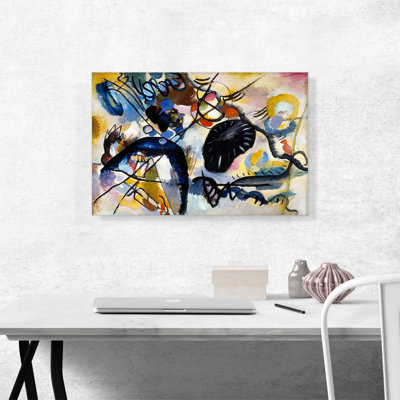 «Black Spot 1912» par Wassily Kandinsky - reproduction d'art sur toile tendue