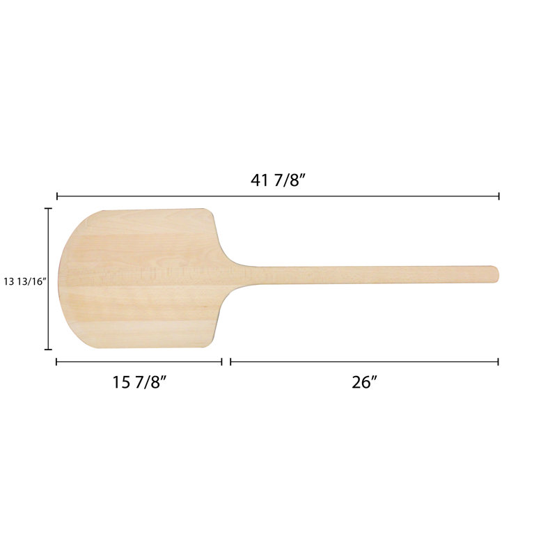 Élévateur à pizza en bois thunder group inc., H 0,5 po x l 13,98 po x P 42 po